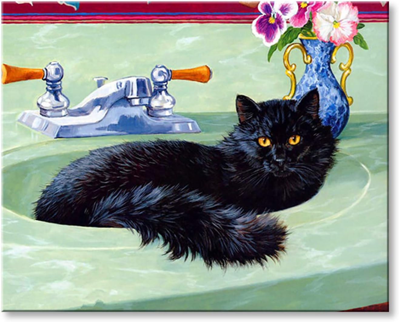 Shukqueen DIY Paint by Numbers for Adults DIY Oil Painting