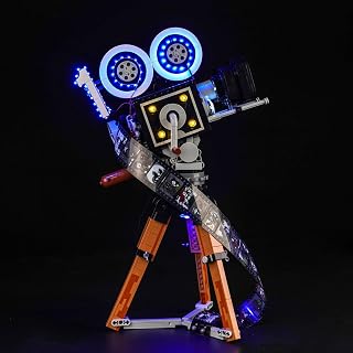 LocoLee Led Licht Set Kompatibel mit LEGO Kamera – Hommage an Walt Disney, Led Beleuchtungs Set Compatible with LEGO 43230 Camera - Kein Modell (Version der Bewegungssteuerung)