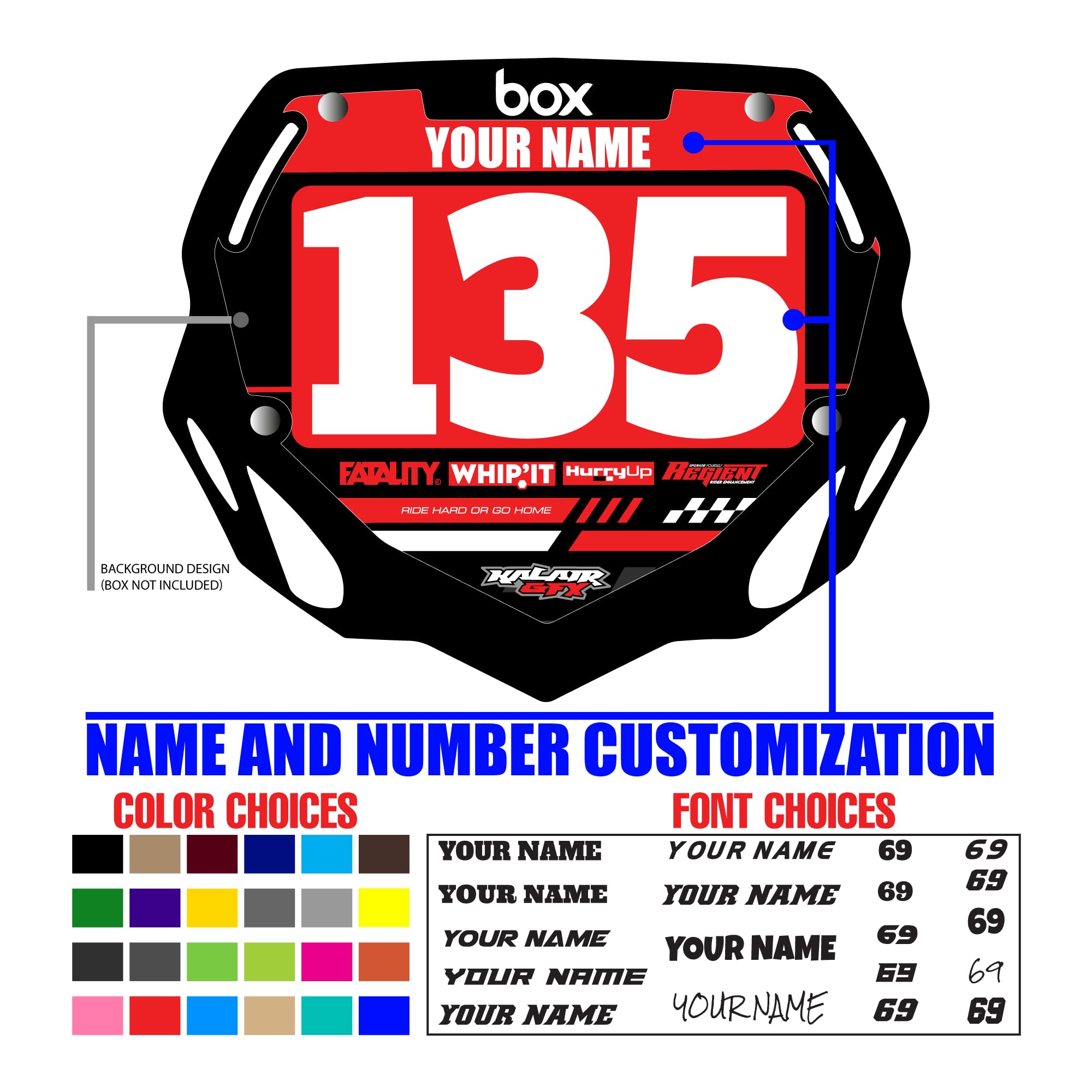 Bmx Number Plate Template BOX Number Plates