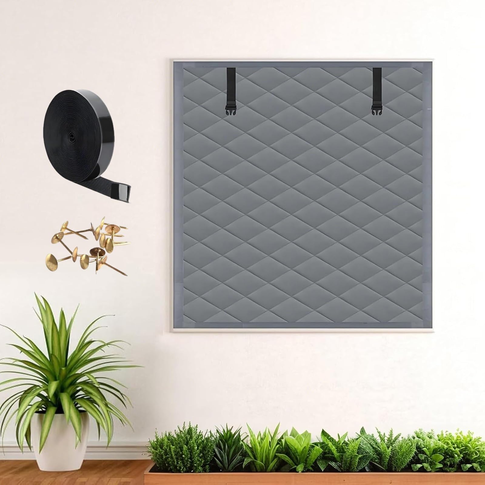 Winter Insulated Window Covers 65 90 120 160 200 260 cm Window Insulation Kit for Winters Thermal Insulated Window Cover with Fastener Reusable for Conservatory Roof(Gray,26x47in/65x120cm)