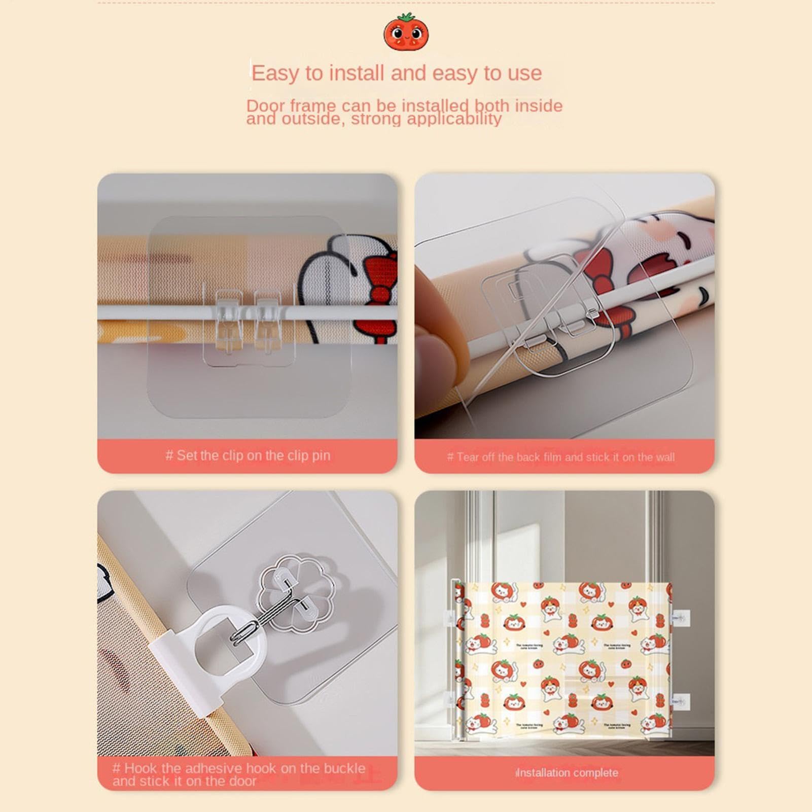 Cancello Retrattile Ingresso Recinto di Contenimento, Schermo di Sicurezza | Barriera di Sicurezza Retrattile Cuccioli e Bambini, Scale, Porte, Casa, Esterno, Interno