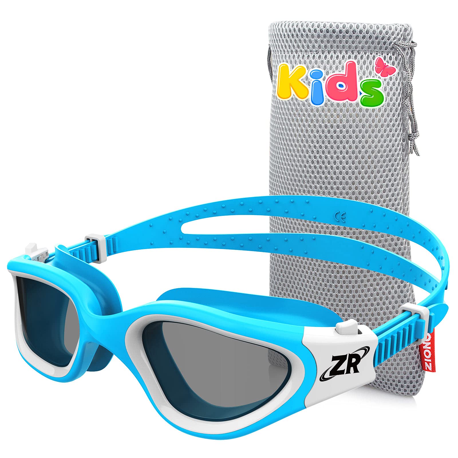 ZIONOR Schwimmbrille Kinder, G1MINI Polarisiert/non Polarisiert Komfortabel Kinder Schwimmbrille, Anti Nebel UV-Schutz Schwimmbrille für Mädchen und Jungen (Jahre 6-14)