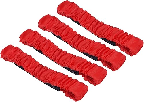 PATIKIL Bandas de carreras de 3 patas, paquete de 4 cintas elásticas para fiestas de cumpleaños al aire libre, campo, día, carnaval, juego de