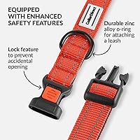 Vista 35 de CollarDirect Reflective Dog Collar for a Small, Medium, Large Dog or Puppy with a Quick Release Buckle - Boy and Girl - Nylon Suitable for Swimming