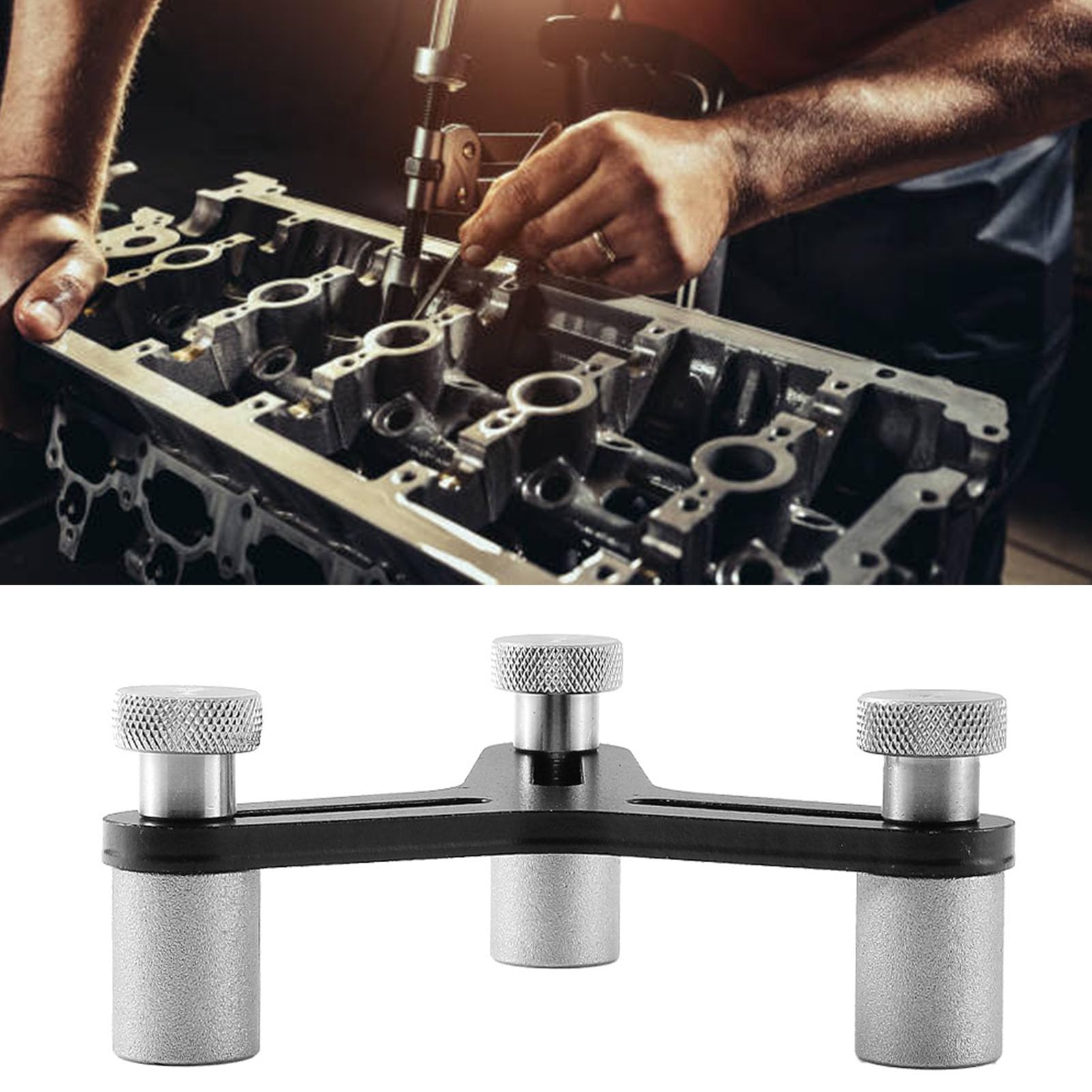 Ausla Outil Universel D'équarrissage de Segments de Piston, Gamme D'alésage de 2 à 5 Pouces, pour L'étalonnage du Jeu d'extrémité des Segments de Moteur