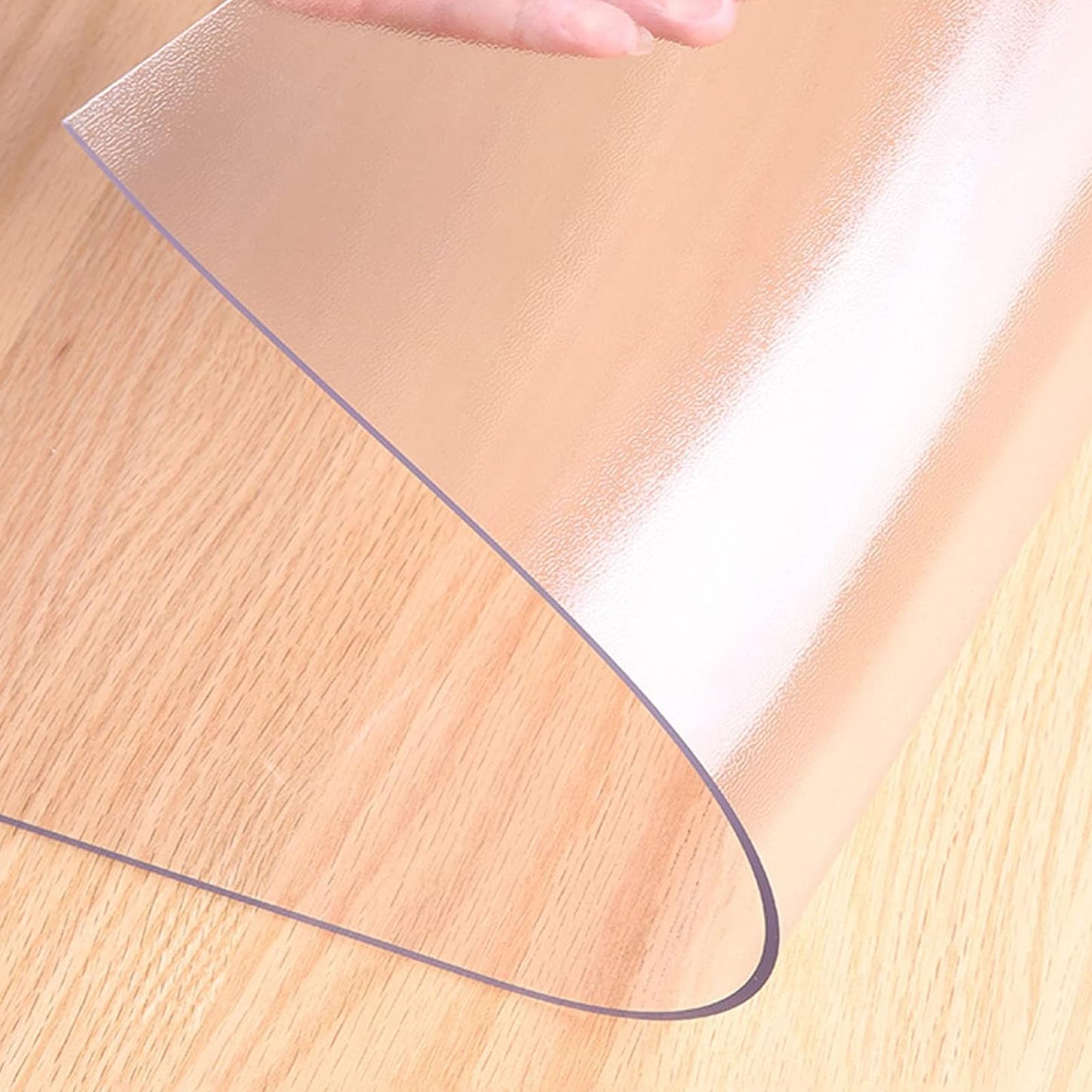 LLXNQ026 Chair Mat Transparent PVC Non-Slip Floor Protector Mat,Office Chair Mat For Hardwood Floor,Clear Office Chair Mat,For Office Home Hard Floor Carpet Protector (1.5mm,70x70cm/27.6x27.6in)