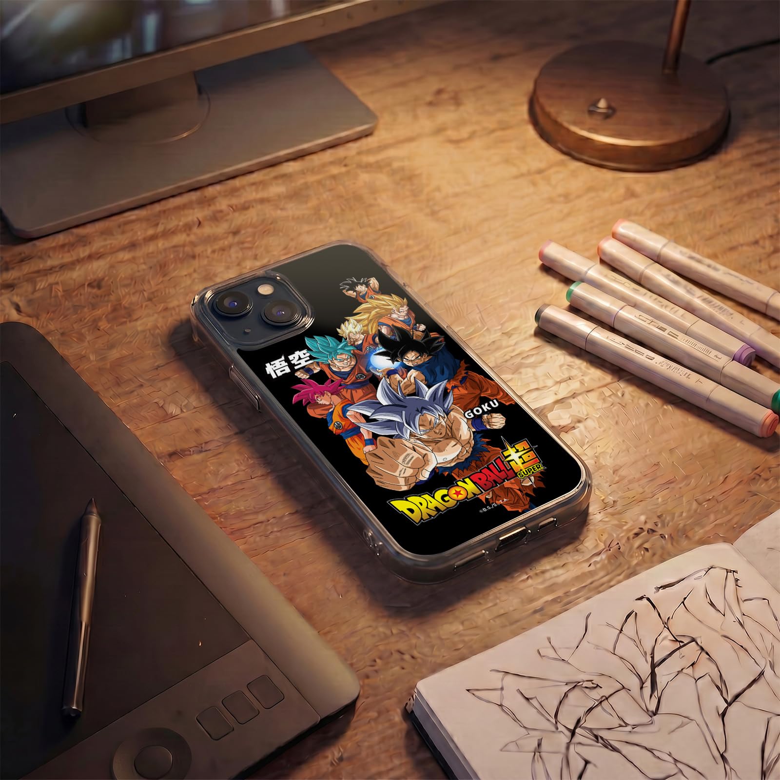 Head Case Designs Licenza Ufficiale Dragon Ball Super Goku Universe Survival Characters Custodia in Gel [Protezione di Grado Militare] Compatibile con Apple iPhone 15 E Compatibile con MagSafe