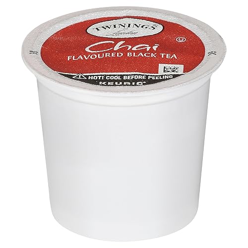 Miniatura 4 de Twinings Cápsulas K-Cup de té negro con sabor Chai para Keurig, sabores de especias naturalmente dulces y salados, cafeinada, 24 unidades (paquete
