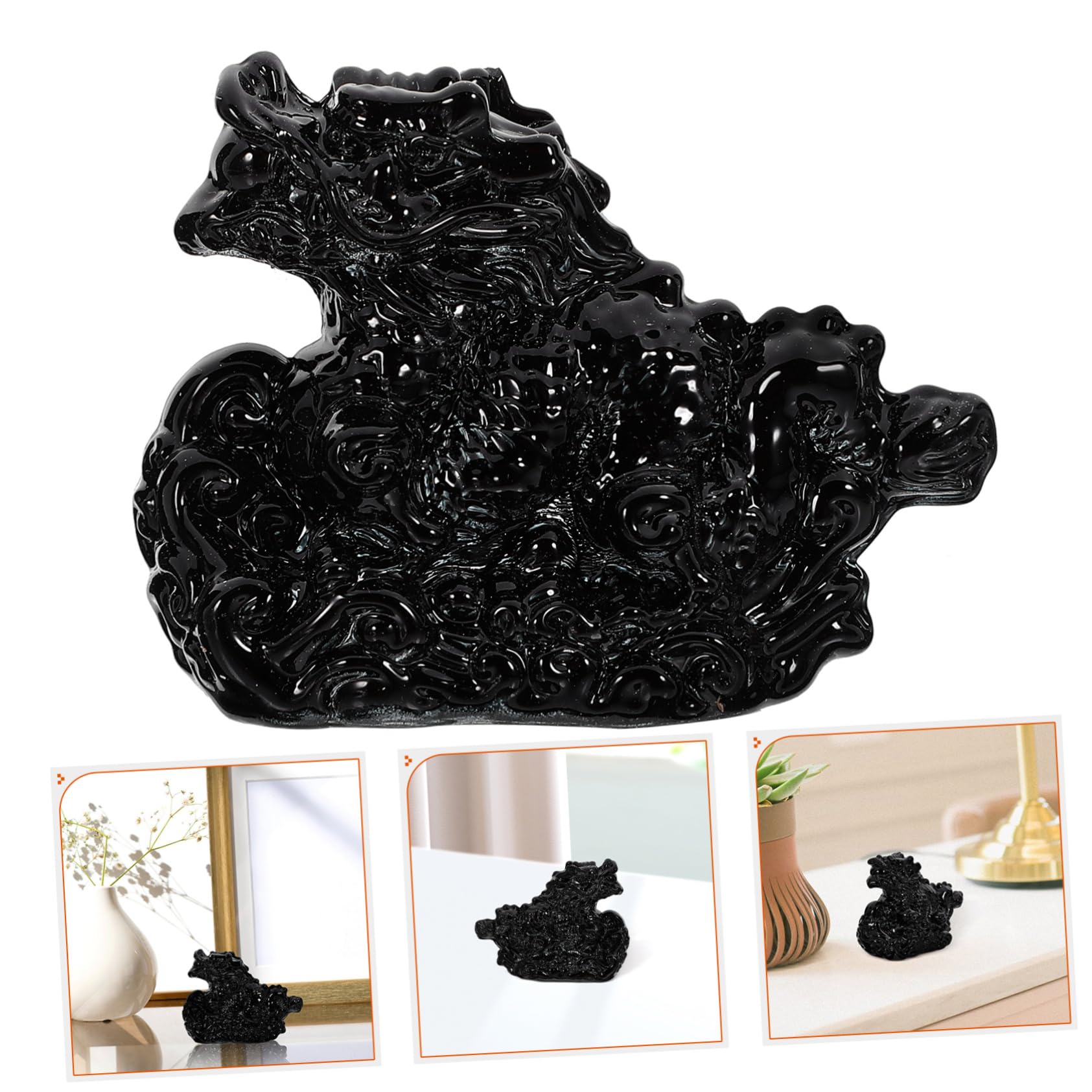 Ornamento del Drago, Feng Shui di Buon auspicio, Scultura di Drago di Giada, Statua di Drago Cinese, Figura di Drago di Capodanno, Figura di Animale, Decorazioni, scrivania in Vetro