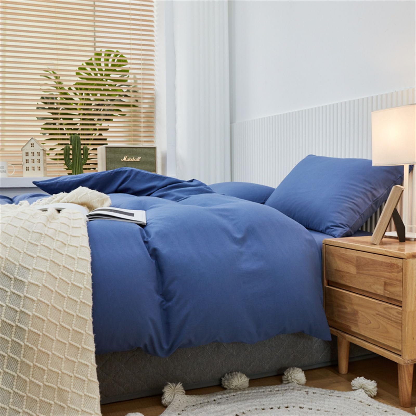 Odot Style Simple Housses De Couettes 150x200cm 180x220cm 200x230cm, Housse De Couette Microfibre Douce Avec Fermeture Eclair Pour Adulte Enfant, 1~2 Personnes (Style Simple,200x230cm