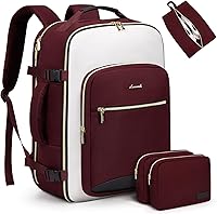 Vista 26 de LOVEVOOK Mochila de viaje para llevar a bordo, Mochilas de viaje