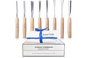 Schaaf Wood Carving Tools: 7pc Gouge Sharpening Set for Artistic Expressions