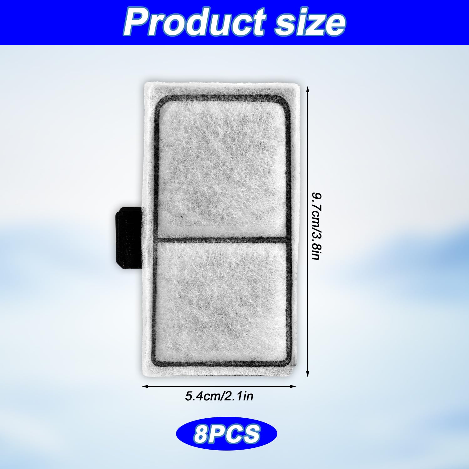 NQEUEPN 8pcs Filter Cartridges Compatible with Top Fin EF-S - Image 2