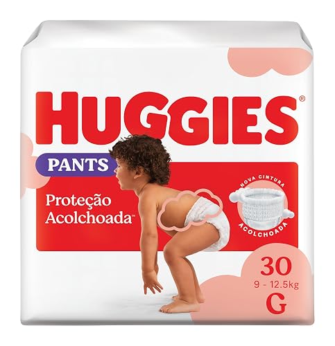 Fralda Pants Huggies Proteção Acolchoada G 30 Unidades