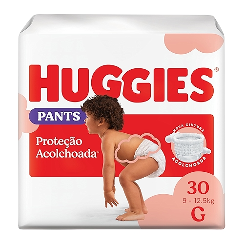 Fralda Pants Huggies Proteção Acolchoada Tamanho G 30 unidades – Nova fralda Supreme Care ...