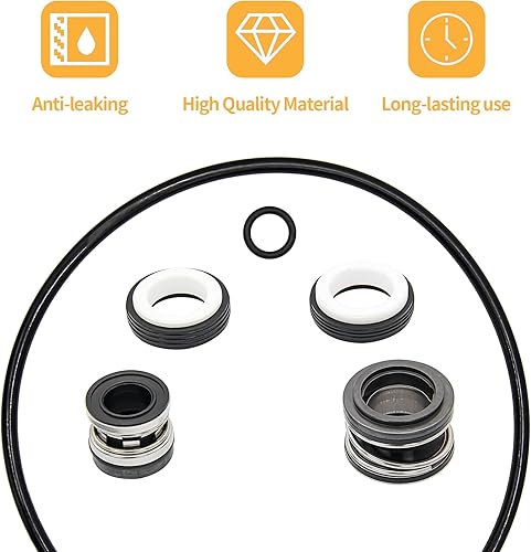 Miniatura 7 de Kit de reparación de sellos PB4-60 compatible con bomba de piscina Polaris Booster 3/4 hp para 2012 más tarde, viene con sello de eje PS-201 y