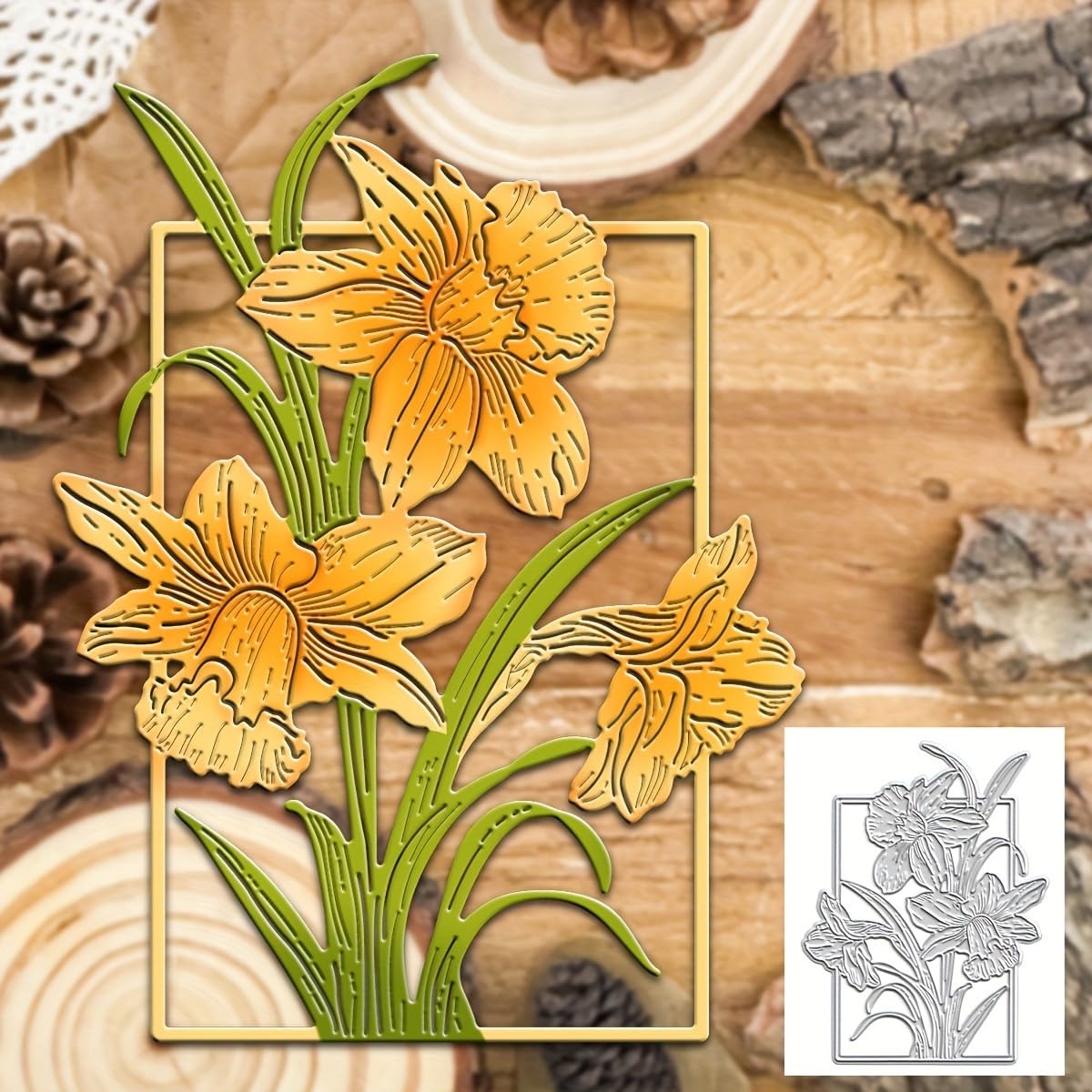 Lapoo Metal Scrapbooking Die - Winter Tree Trunk -4 Lapoo Metal Scrapbooking Die - Winter Tree Trunk -4