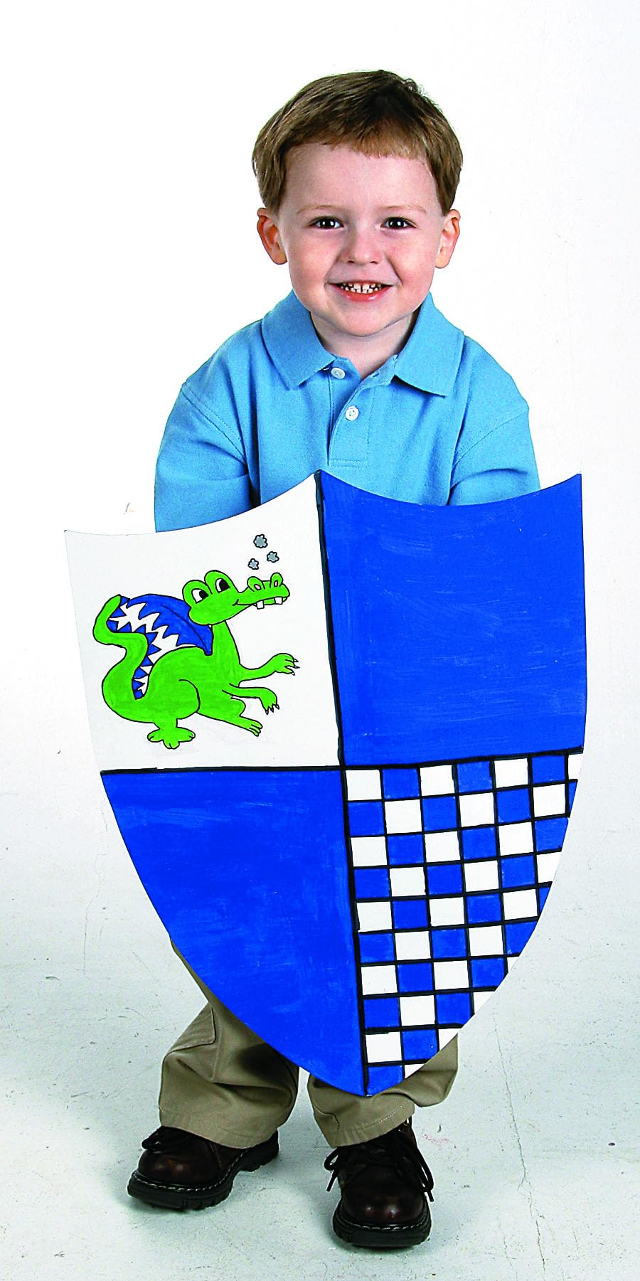Fun Express Fai da Te Poster Board Shields Kit (Rende 12) Make Your Own Craft per i Bambini Bianca