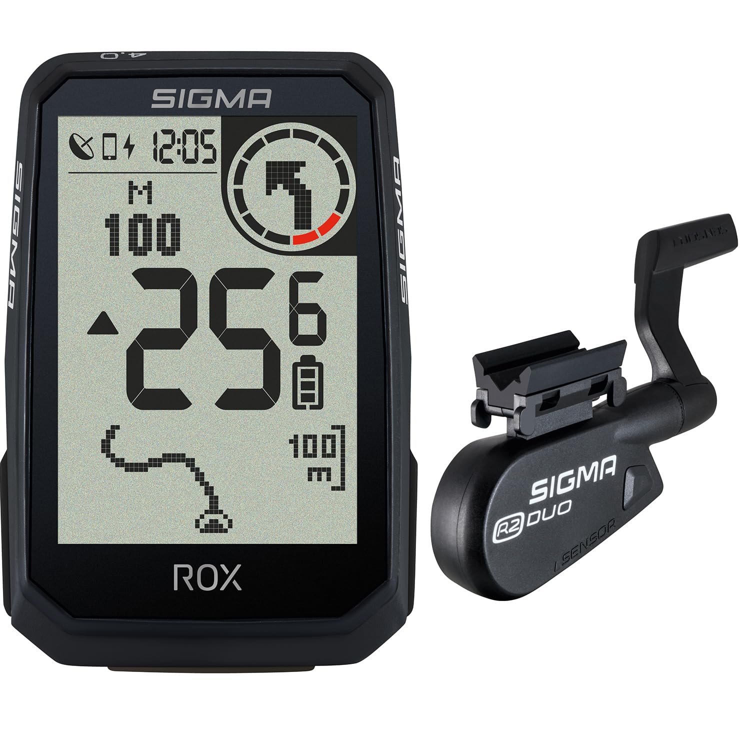 SIGMA ROX 4.0 Endurance inkl. R2 Duo Speed/Cadence Combo Sender (Ant+/BLE)