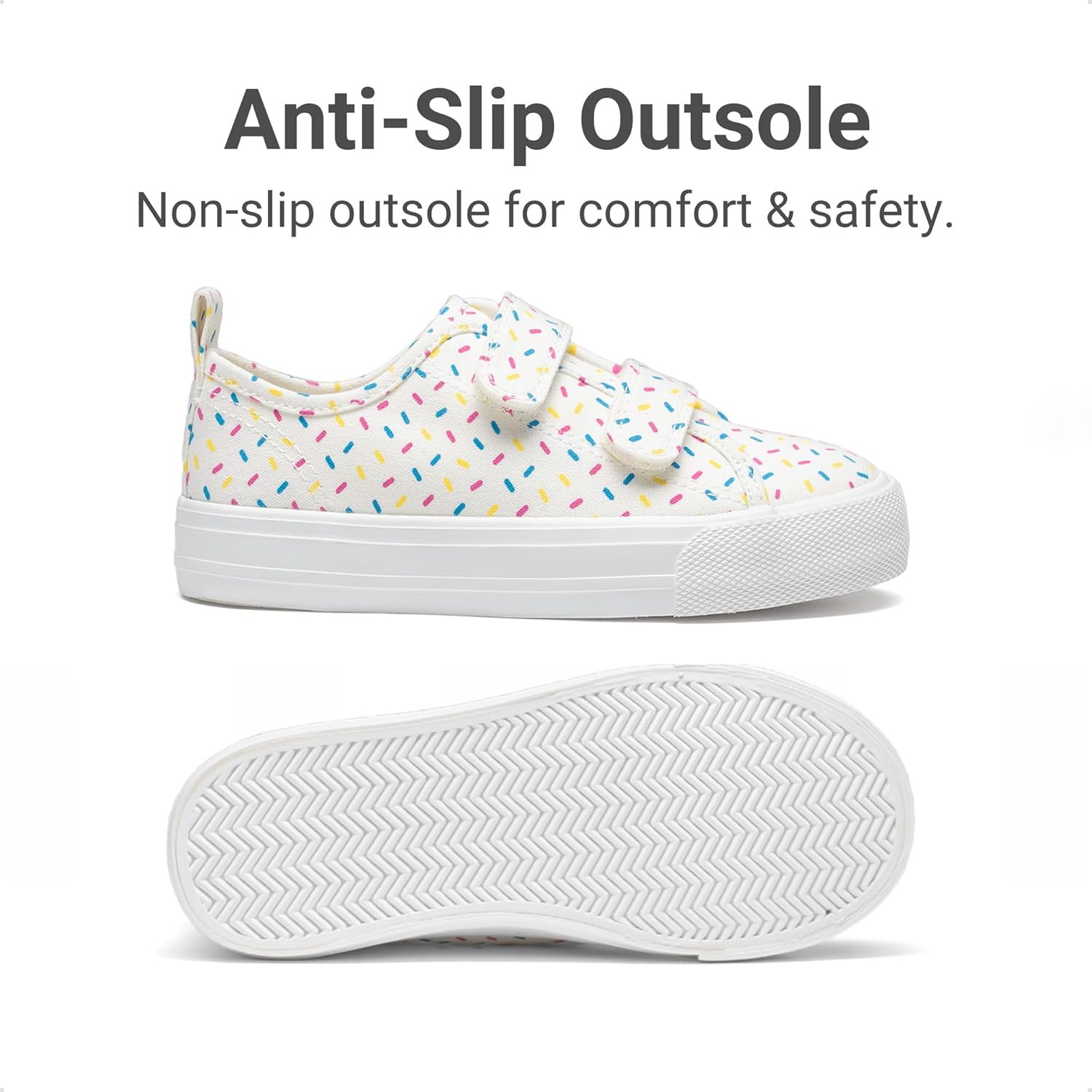 DREAM PAIRS Kid Toddler Sneakers Boys Girls Canvas with Cartoon Dual Hook and Loops for School Walking - Image 3