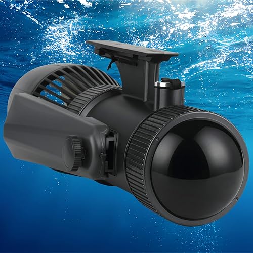 Miniatura 24 de Vespa subacuática eléctrica de 500 W, 131.2 ft de buceo libre que esnórquel la vespa del mar, motor sin escobillas de 60 minutos de la batería 500 W