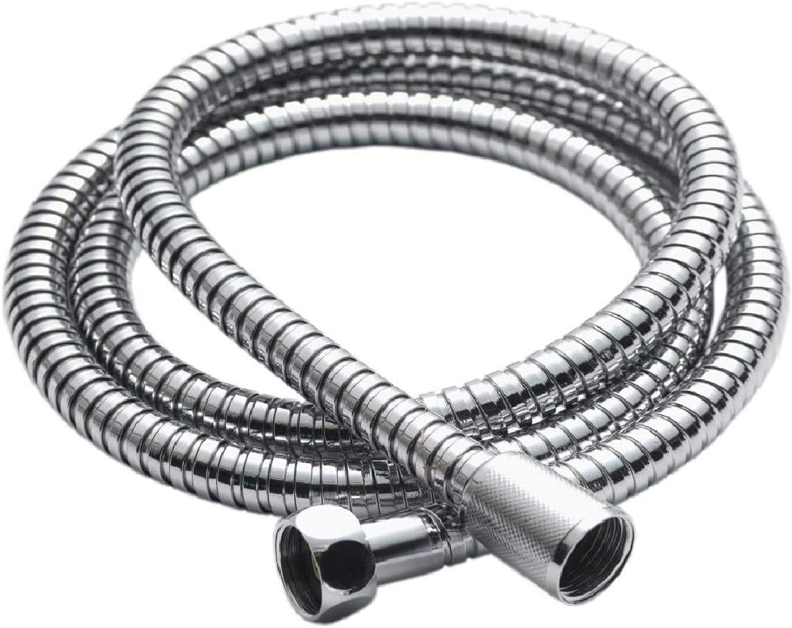AceWay 2m Stainless Steel Chrome Shower Hose Pipe Universal Standard