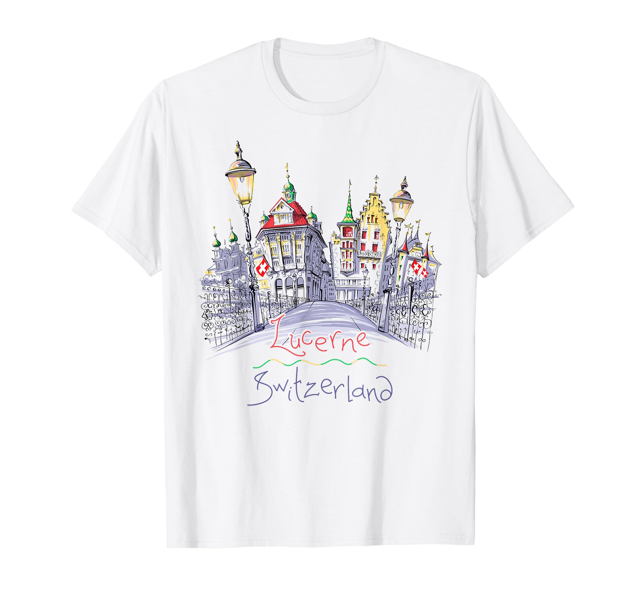 Travel Europe Switzerland Luzerne Alps Mountains Vacation T-Shirt