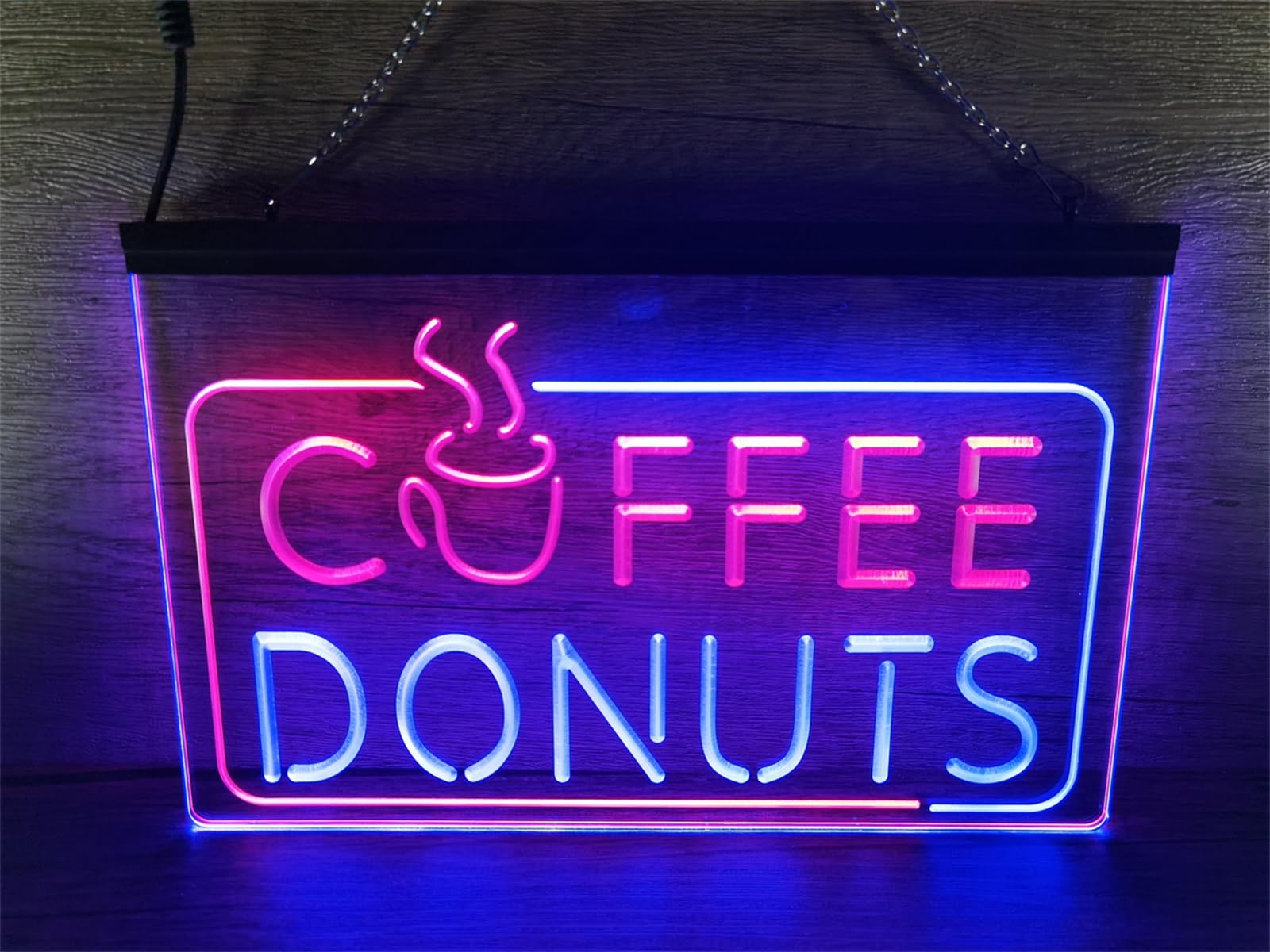 REWIS Insegne al Neon a LED Bicolore per caffè