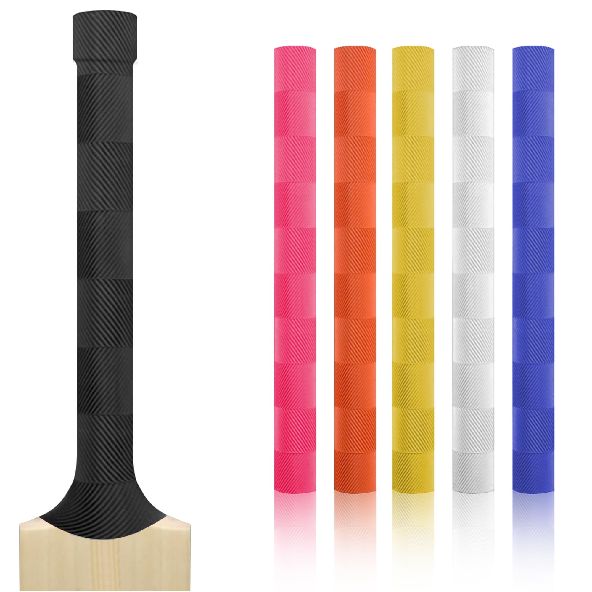 Cricket Bat Grips – Premium Rubber Cricket Bat Grip Tape for Maximum Hold & Shock Absorption Pack of 5