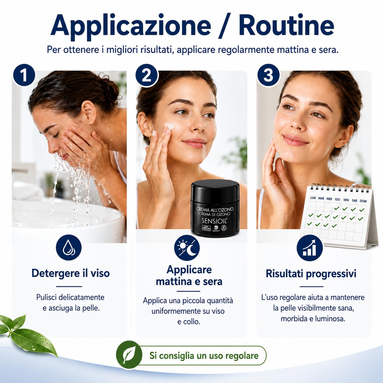 OZOLABS | CREMA DI OZONO | Crema viso a base di oli biologici ozonizzati | Anti-Rughe, Ossigenanti, Nutrienti | ISO 9001 | 50 cc