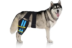 Dog Knee Brace for Torn ACL Hind Leg, Strong Support Dog ACL...
