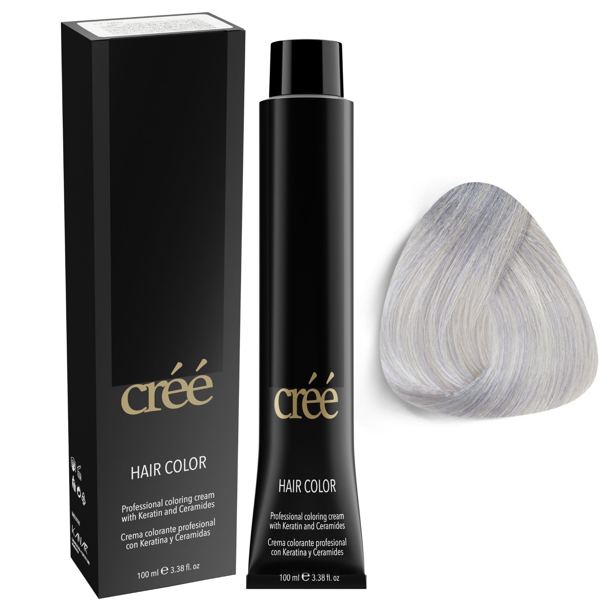 Créé Cree Professional Permanent Hair Color, 100ml - 3.4 fl.oz. (Silver)