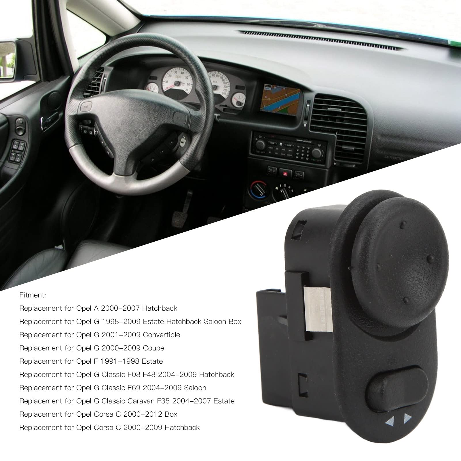 Rückspiegelschalter Für Opel, Vauxhall - Corsa C, Meriva, Vectra, Zafira A