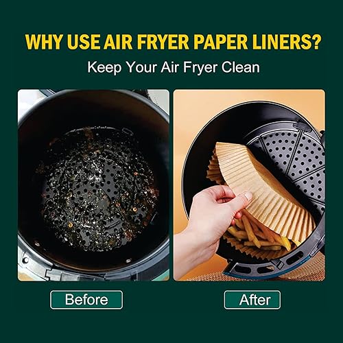 Miniatura 3 de Everdew Air Fryer Disposable Paper Liners, 100PCS Non-Stick Air Fryer Parchment Liner (9"Round)
