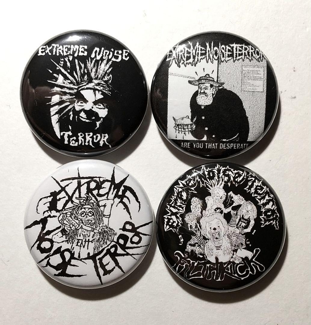 Amazon.co.jp: EXTREME NOISE TERROR 缶バッジ パンク クラスト