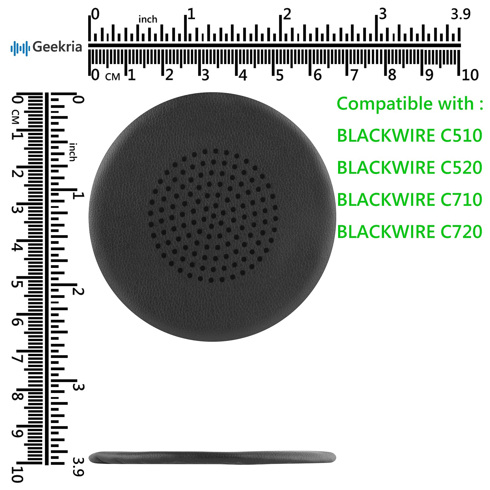 Coussinets D'oreille En Cuir, 1 Paire, Pour PLANTRONICS BLACKWIRE C510 C520 C710 C720, Accessoires De Remplacement Pour écouteurs