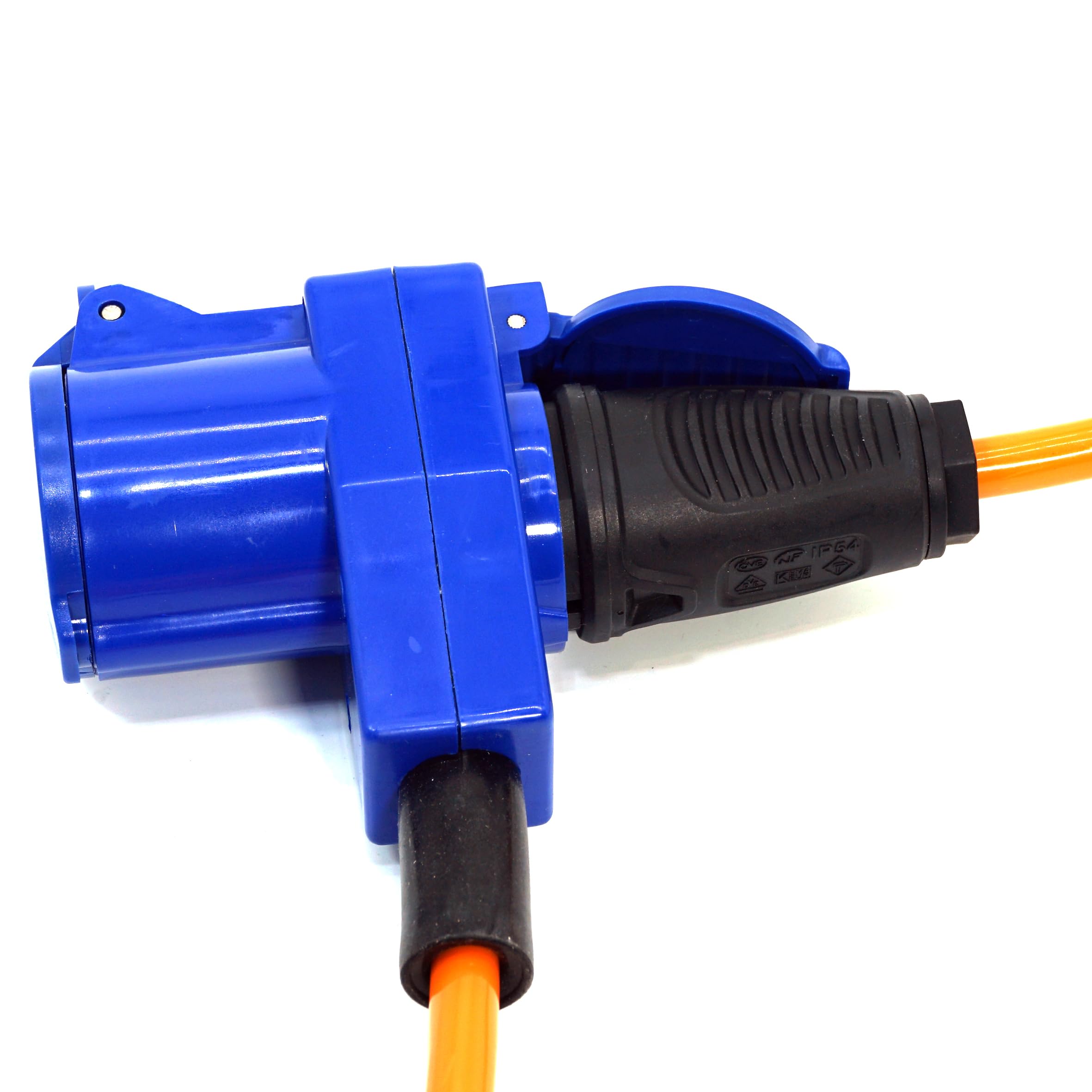CEE-Camping-Verlängerungskabel 3x2,5mm² 16A 230V PUR orange 20m Camping-Line