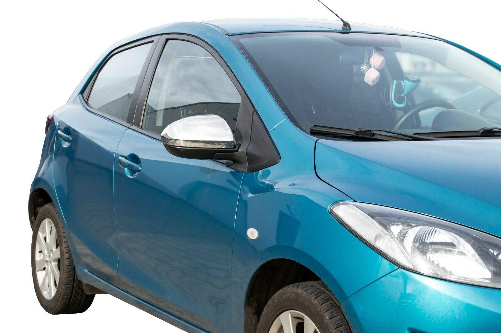 Prawidłowe chromowane obudowy lusterek do Mazda 2 3 6 | 2008-2013 Stal nierdzewna 2 Zestaw Zewnętrzne pokrywy lusterek