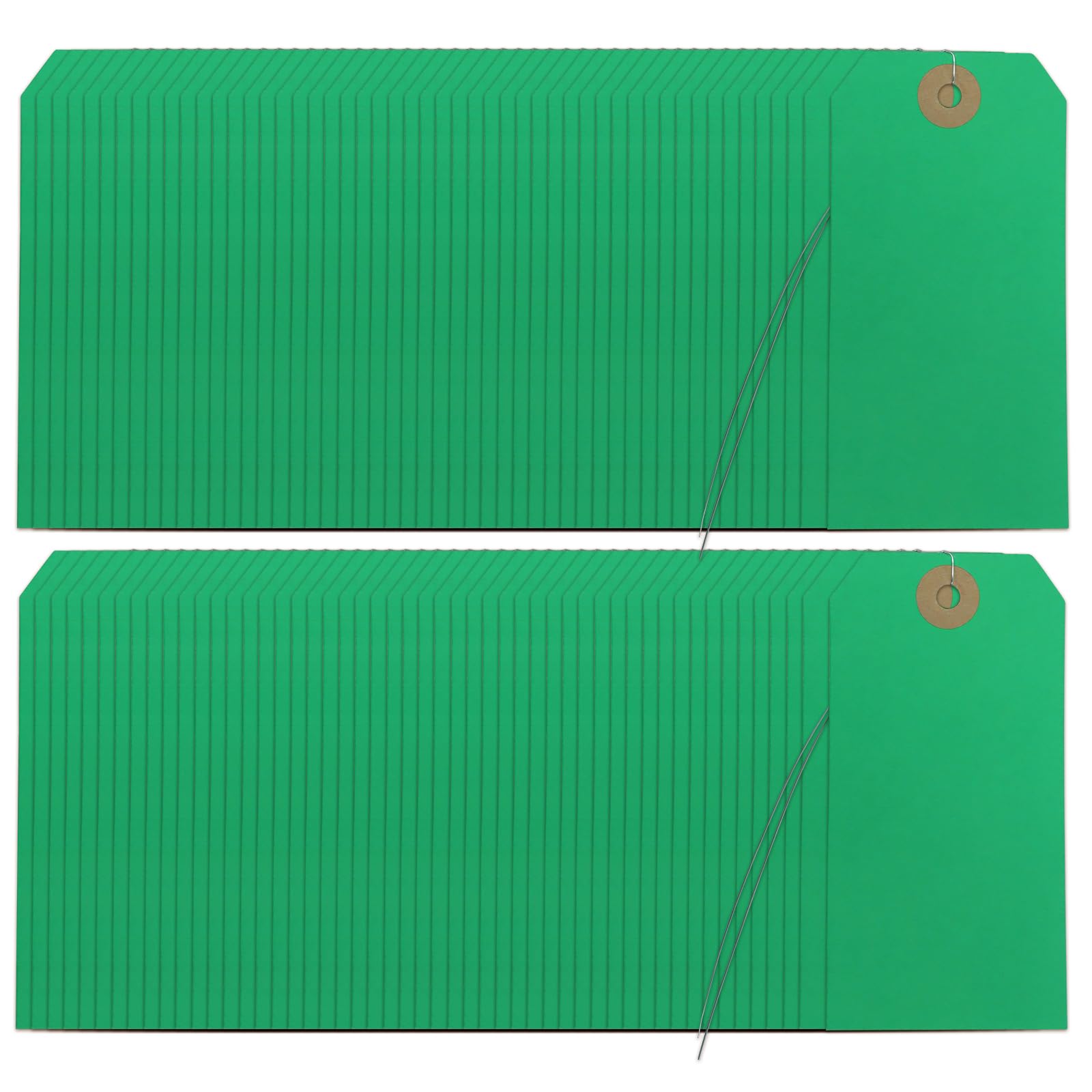 50 étiquettes Vierges Avec Fil – Papier Kraft Jaune, 5,8x11,9 Cm, œillets Renforcés, Pour Inventaire, Garage, Bagages