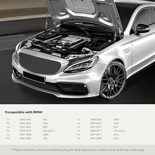 Miniatura 2 de Juego de 2 soportes de elevación de capó para BMW 325i 328i E90 E91 E92 E93