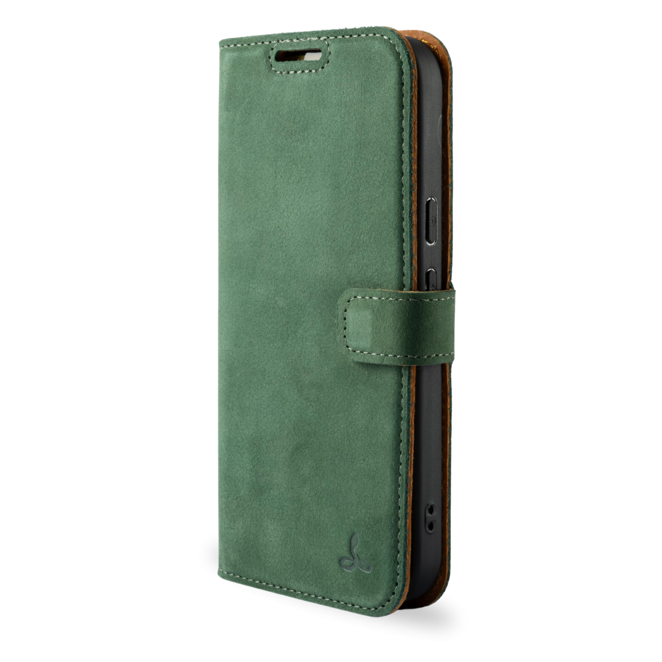 Snakehive Custodia in vera pelle per Google Pixel 11 Pro - Custodia a portafoglio con scomparti per carte e supporto (verde)