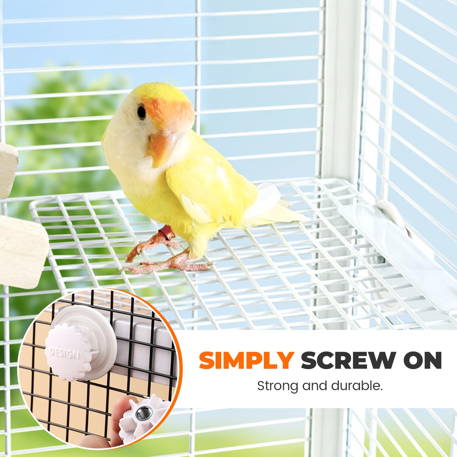 Diakey 2 Pack Bird Perch Platform - Image 4