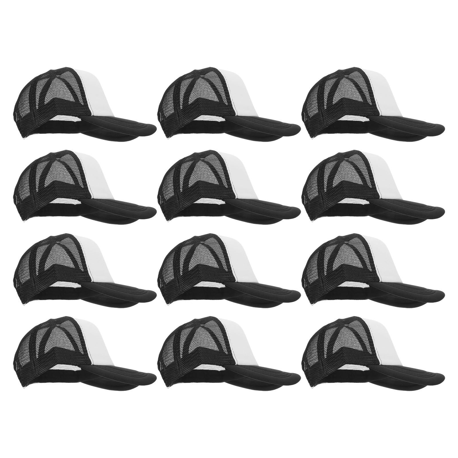 INOOMP Cappellino da Baseball Vuoto, 12 Pezzi, Sublimazione, Rete