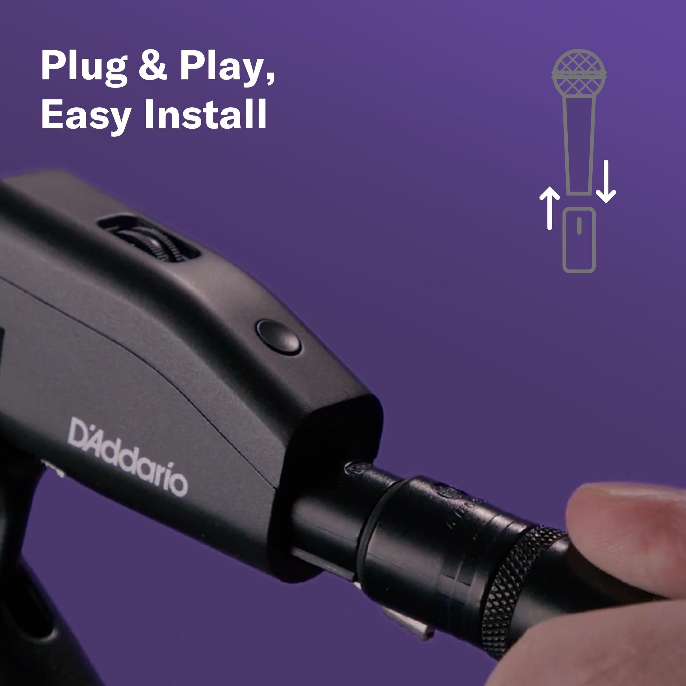 Silenziatore per microfono D'Addario con sensore a infrarossi - Eliminatore di feedback
