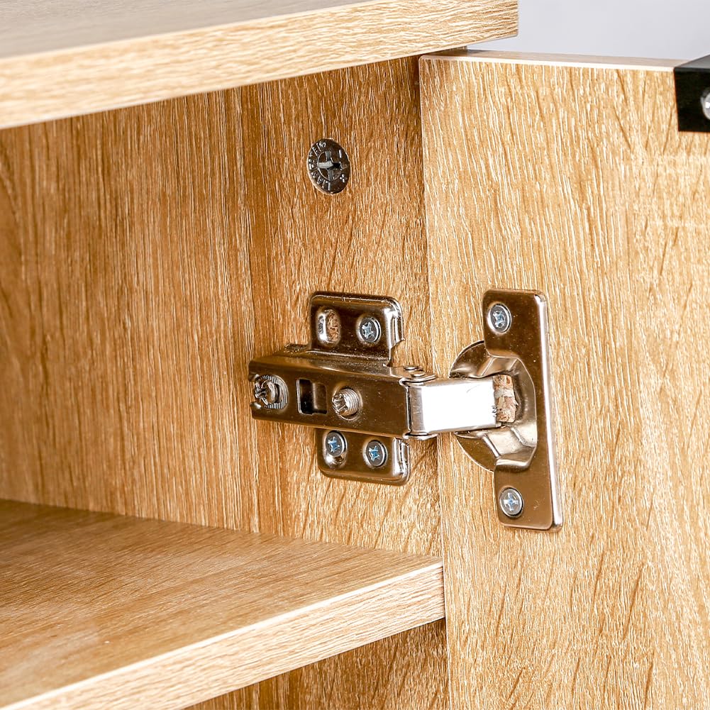 BAKAJI Meuble à Chaussures Multifonction Peu encombrant, en Bois, Anti-Rayures, Meuble Porte-Chaussures avec 6 Compartiments et 5 étagères, idéal pour Maison, entrée, Bureau, Salon, 30 x 35 x 100 cm