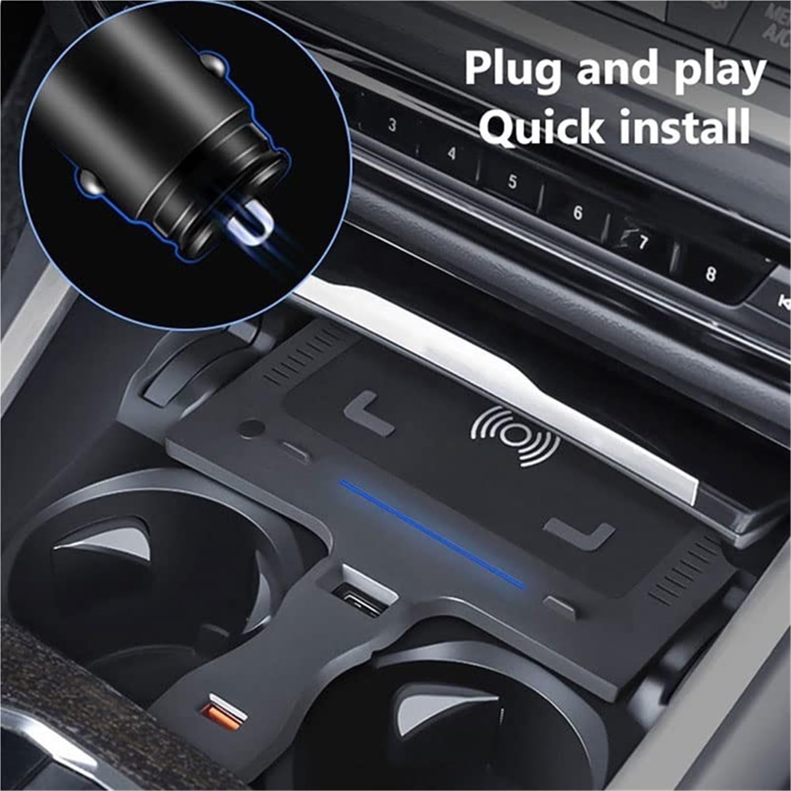 Caricabatterie wireless for auto Caricabatterie wireless QI