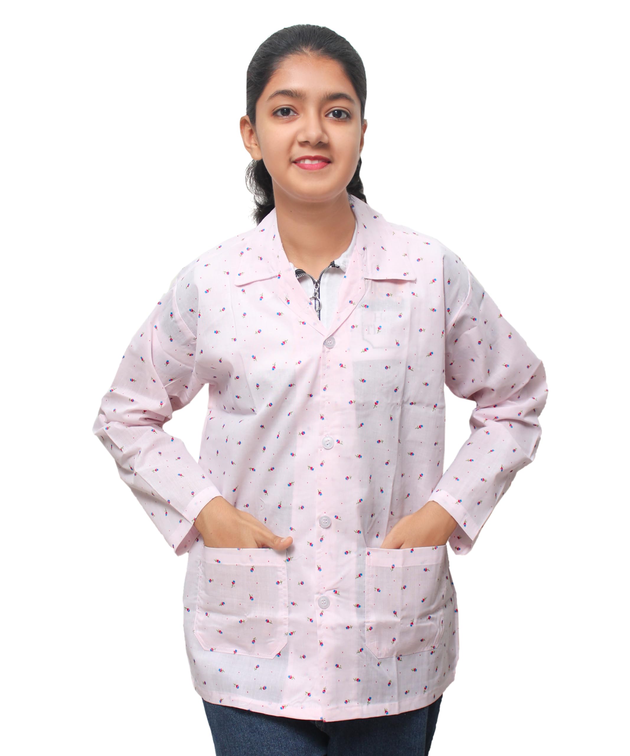 goodluck Women's/Girl's Cotton Floral Printed Summer Coat | Helps to Protect From Sunrays, Dust Pollution, Sunburn, Tanning of Skin | Ideal for Driving, Hot Summers, Traveling-picture-25