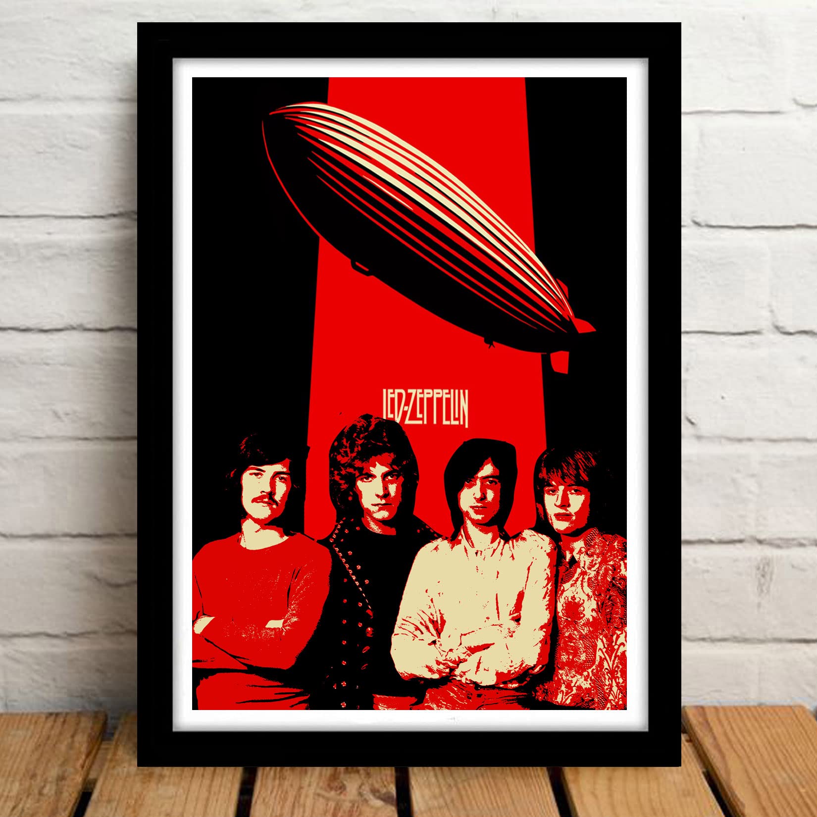 Good Hope Led Zeppelin Framed Poster 10x13 Inch - Rock Band, Wall Good Hope Led Zeppelin Framed Poster 10x13 Inch - Rock Band, Wall