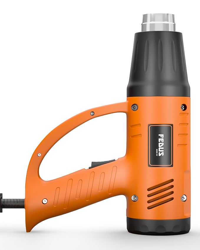 FEDUS Heat Gun Hot Air Gun Temperature Machine 2000W, 2 Temp Settings Great for industrial use & Crafts, Removing & Drying Paint, Shrink Tubing/Wrapping Packing, Bend Plastic Pipes, Epoxy Resin