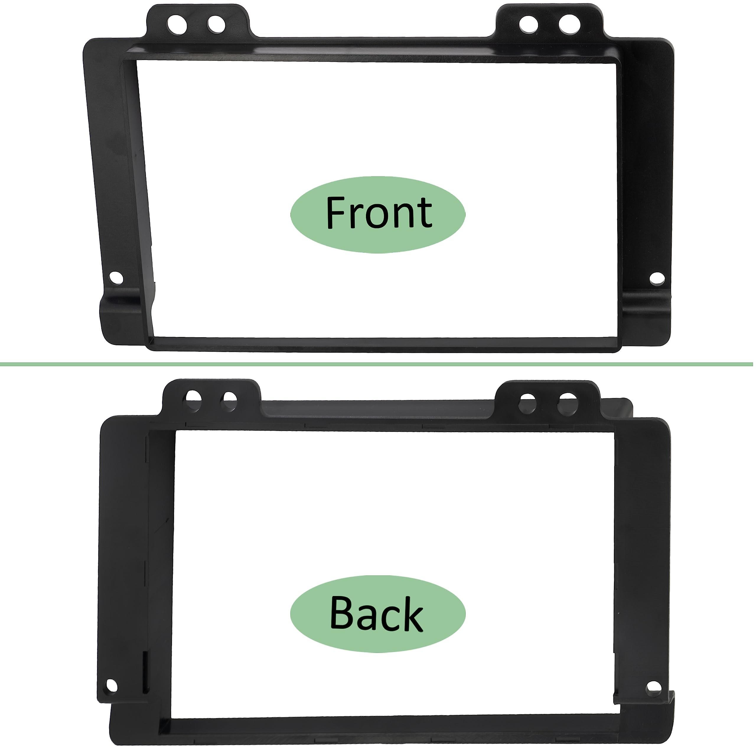 AERZETIX - C40941 - Marco Adaptador 2 DIN para Radio de Coche - en plástico - Compatible con Land Rover Freelander 2004-2007